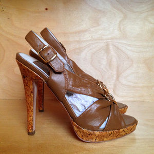 NEW! Dolce Vita Brown Genova Slingback Heels | 6